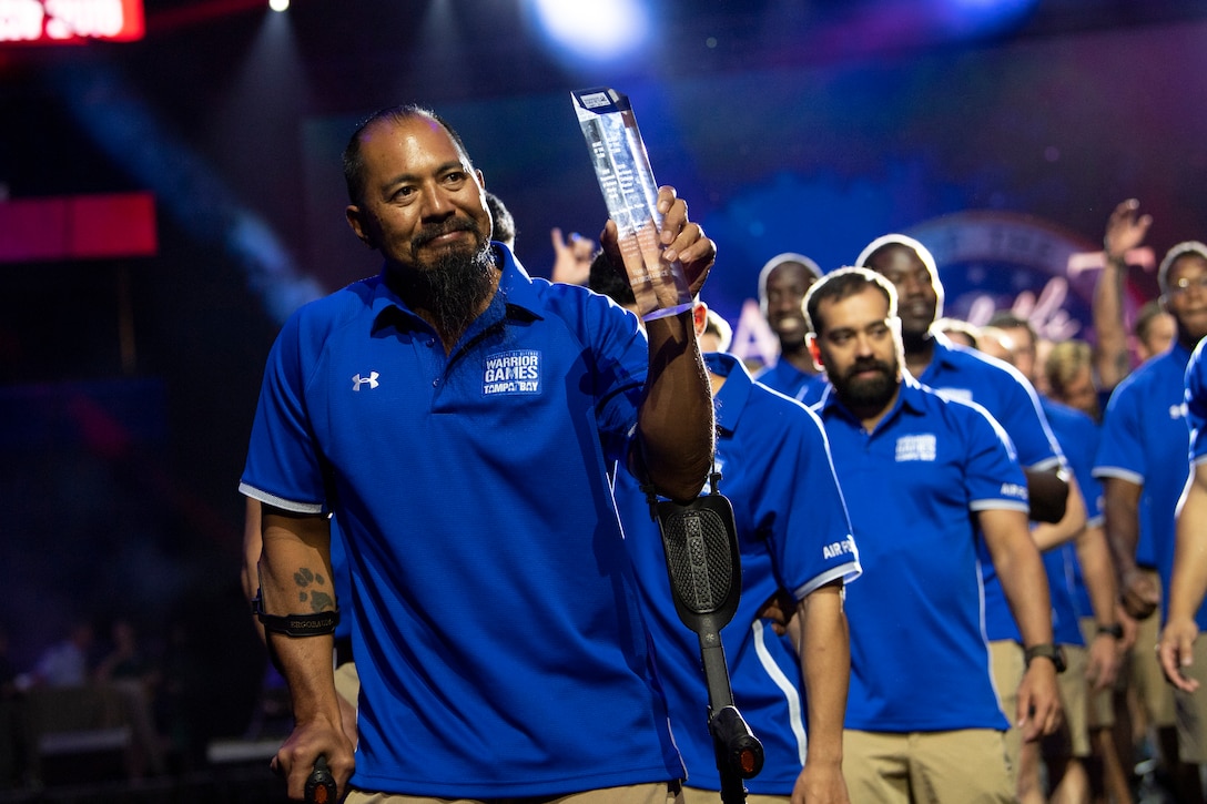 Heart of the Team Award during the 2019 DoD Warrior Games