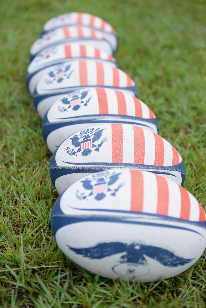 WILMINGTON, N.C. (June 5, 2019) Day one of the Inaugural Armed Forces Women's Rugby Championship held in Wilmington, N.C. from July 5-7, 2019.  This historic event features the best female Rugby players from the Army, Marine Corps, Navy, Air Force and Coast Guard, who will compete for the title of the first ever Women's Rugby Champs.  (U.S. Dept. of Defense photo by Chief Mass Communication Specialist Patrick Gordon/Released)
