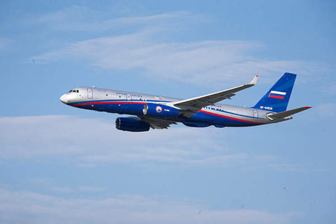 Russia uses the newly certified Tupolev Tu-214ON, pictured, for its Open Skies missions. This is the aircraft that recently flew over Arnold Air Force Base in May as part of the Open Skies Treaty, an agreement that was signed in 1992 by 34 participating nations. (Photo courtesy of JSC Tupolev)