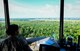 Senior Airman Bailey Hairston, 375th Operational Support Squadron air traffic controller, monitors the airspace over Scott Air Force Base