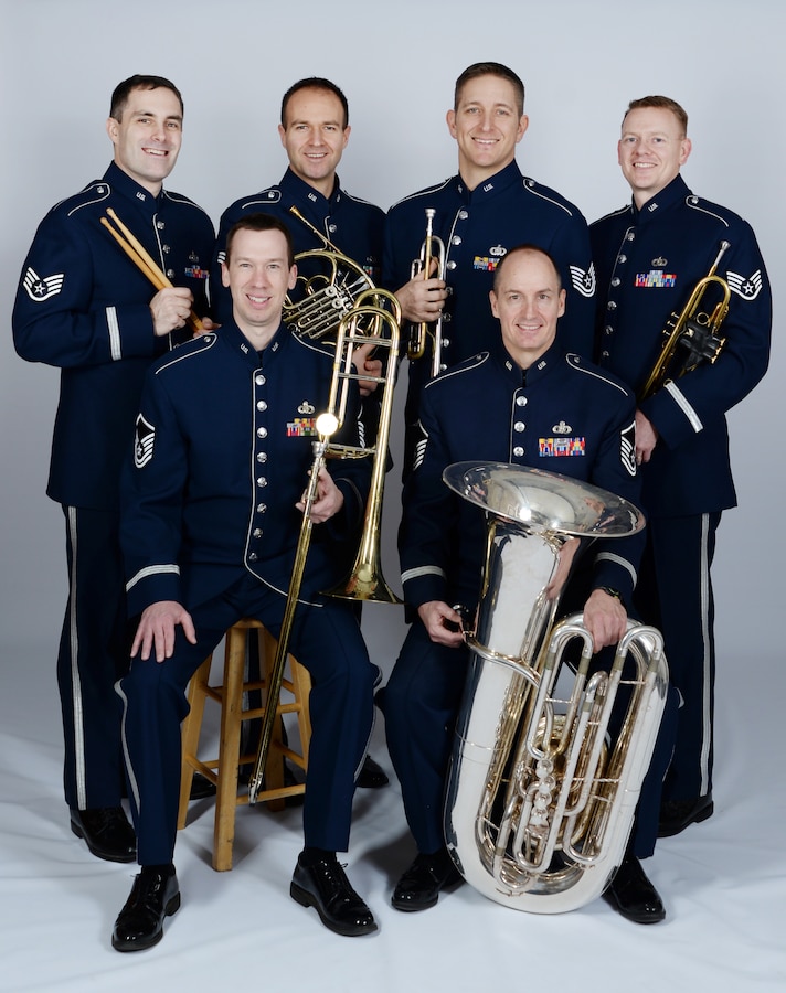 Offical studio photo, Offutt Brass from the USAF Heartland of America Band, Offutt AFB, NE