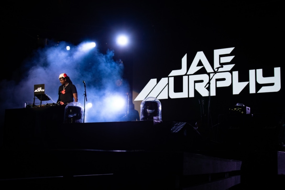 Jae Murphy performs during The 2019 Camp Foster Festival, at Camp Foster, Okinawa, Japan, July 6-7, 2019.
