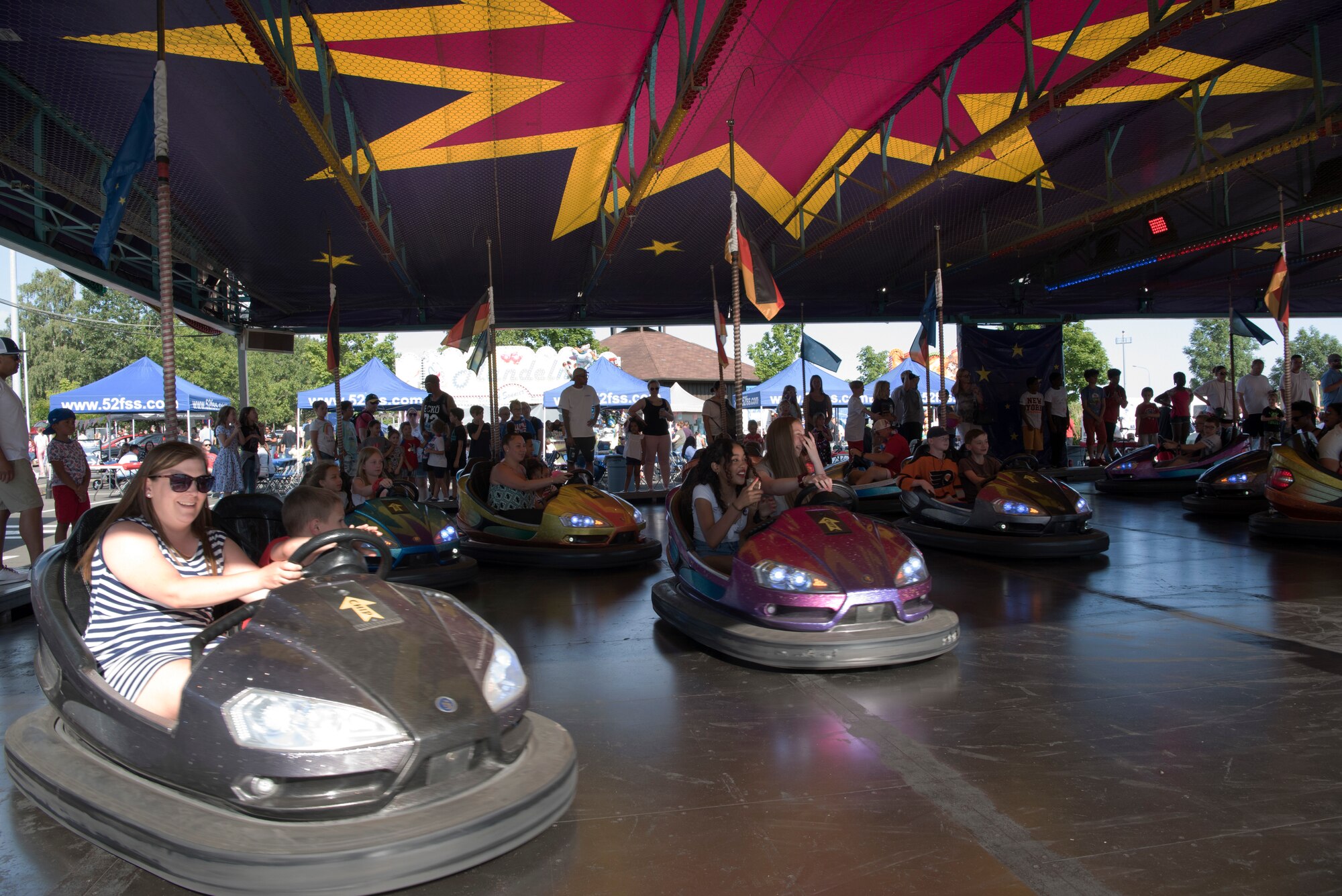 The event included a number of activities including pony rides, a carousel and train, and three bouncy castles