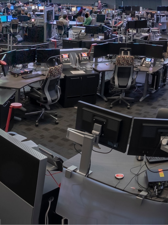 Fragment of a photograph of the JOC Floor