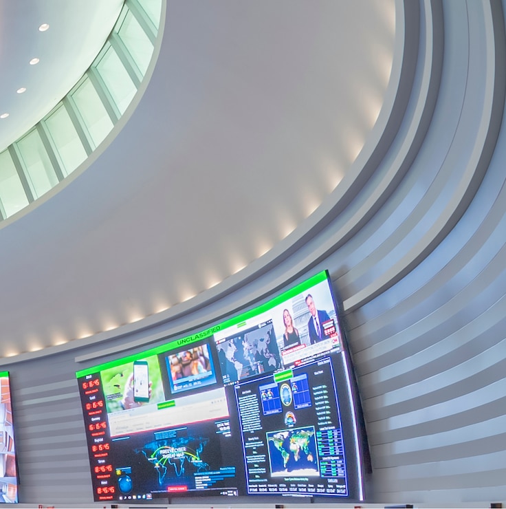 Fragment of a photograph of the JOC Floor