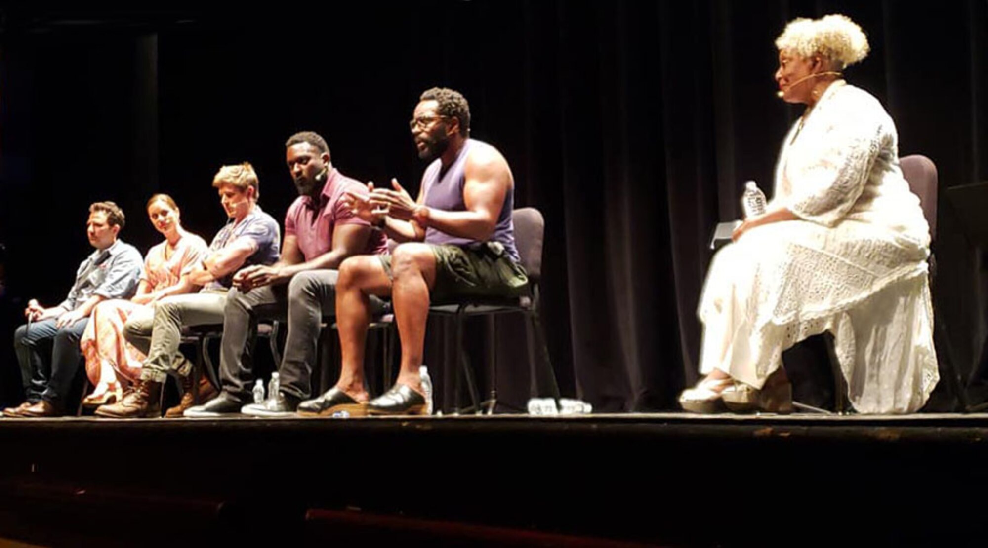 After the performance of “True West,” at the Charline McCombs Empire Theatre, June 29, 2019, actors took questions from the audience, making it a most memorable night to remember for most.