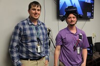Aerospace Engineer Christopher Snider and Computer Engineer Daniel Stith have built the virtual reality training simulations from the ground up at Norfolk Naval Shipyard.