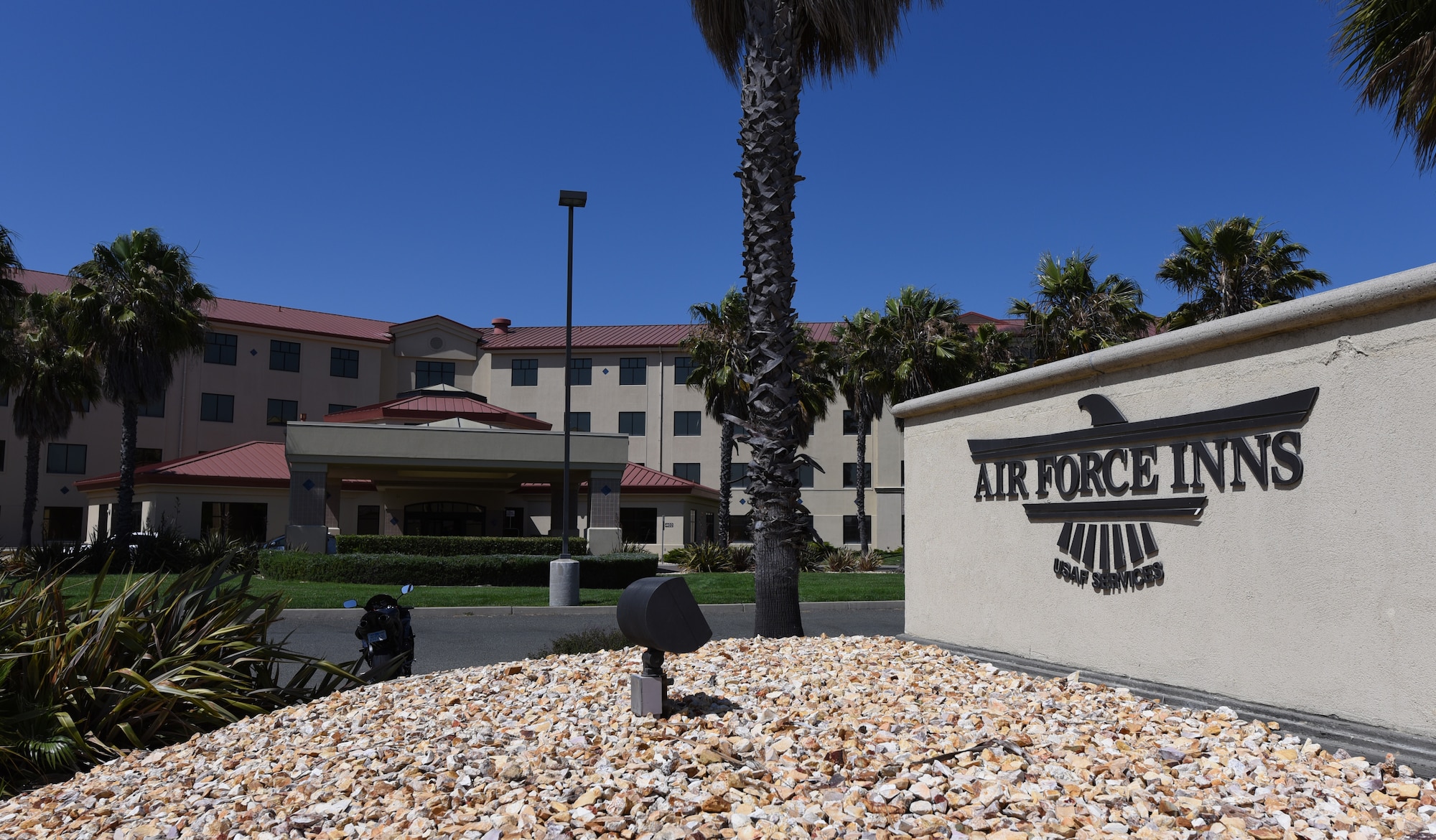 Westwind Inn is one of the finalists for the Air Force’s 2019 Innkeeper Award after being named the best in Air Mobility Command July 8, 2019, at Travis Air Force Base, California. The Innkeeper Award is an annual honor recognizing excellence in the service’s lodging operations. (U.S. Air Force photo by Airman 1st Class Cameron Otte)