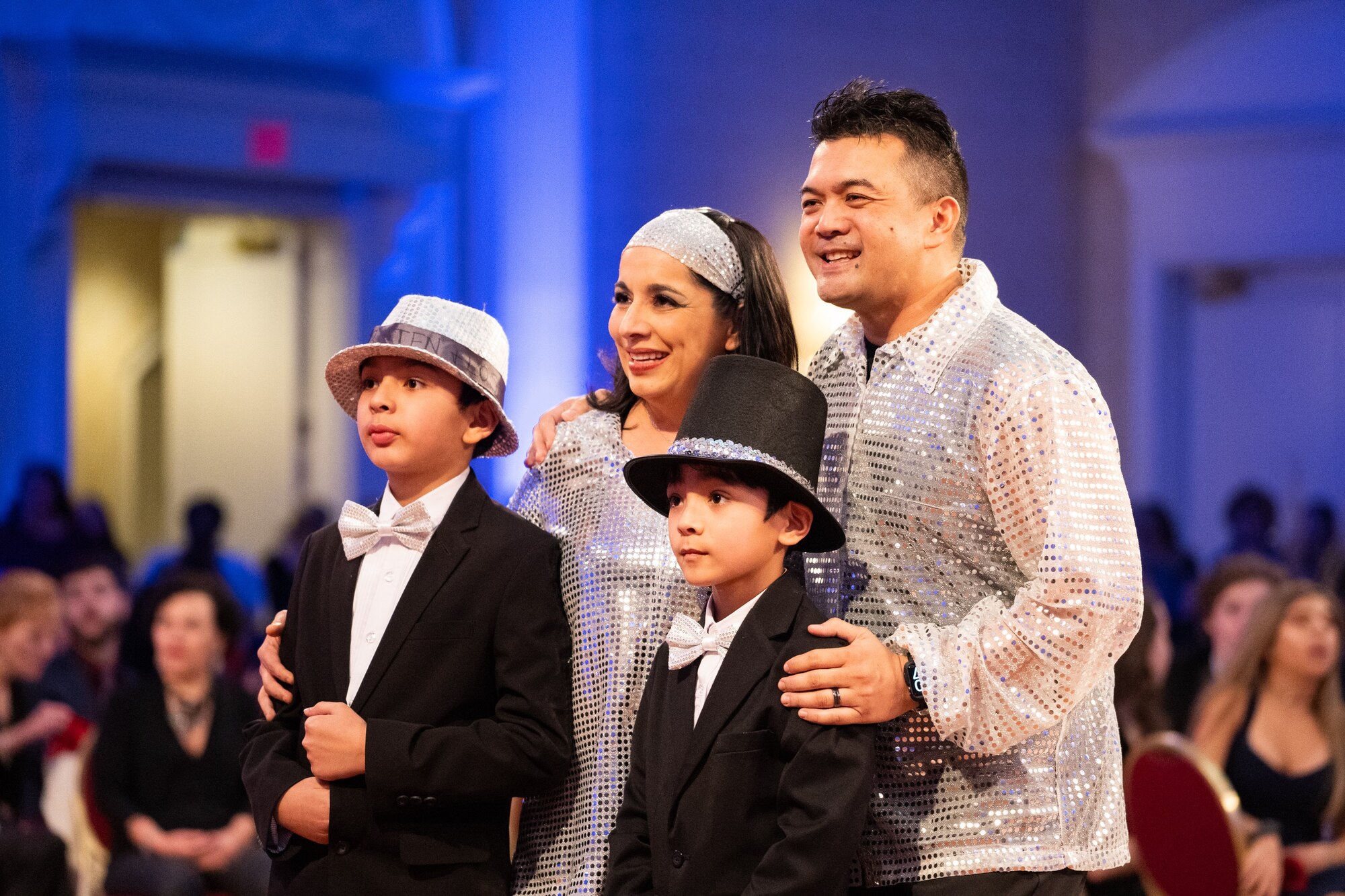 The Jayme family completes a dance performance at “Dancing with the Delaware Stars” Jan. 26, 2019, at Dover Downs Hotel & Casino. The event raised funds for local organizations that support youth and families. (Courtesy photo by Adam Donohue)