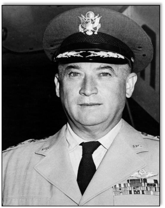 Gen. Emmett O'Donnell Jr. Pacific Air Forces commander 1 August 1959.