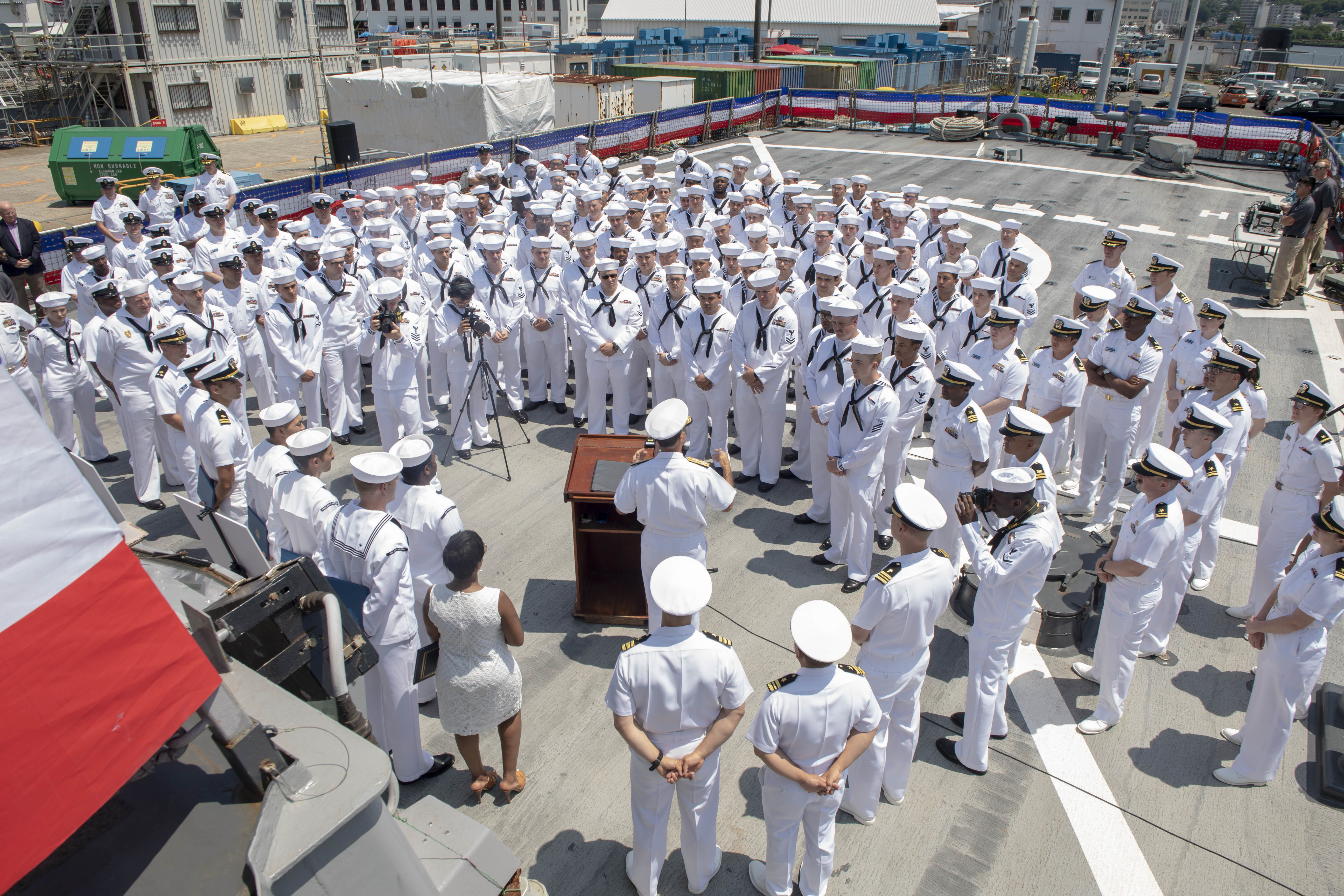 USS John S. McCain Sailors Honored for Damage Control