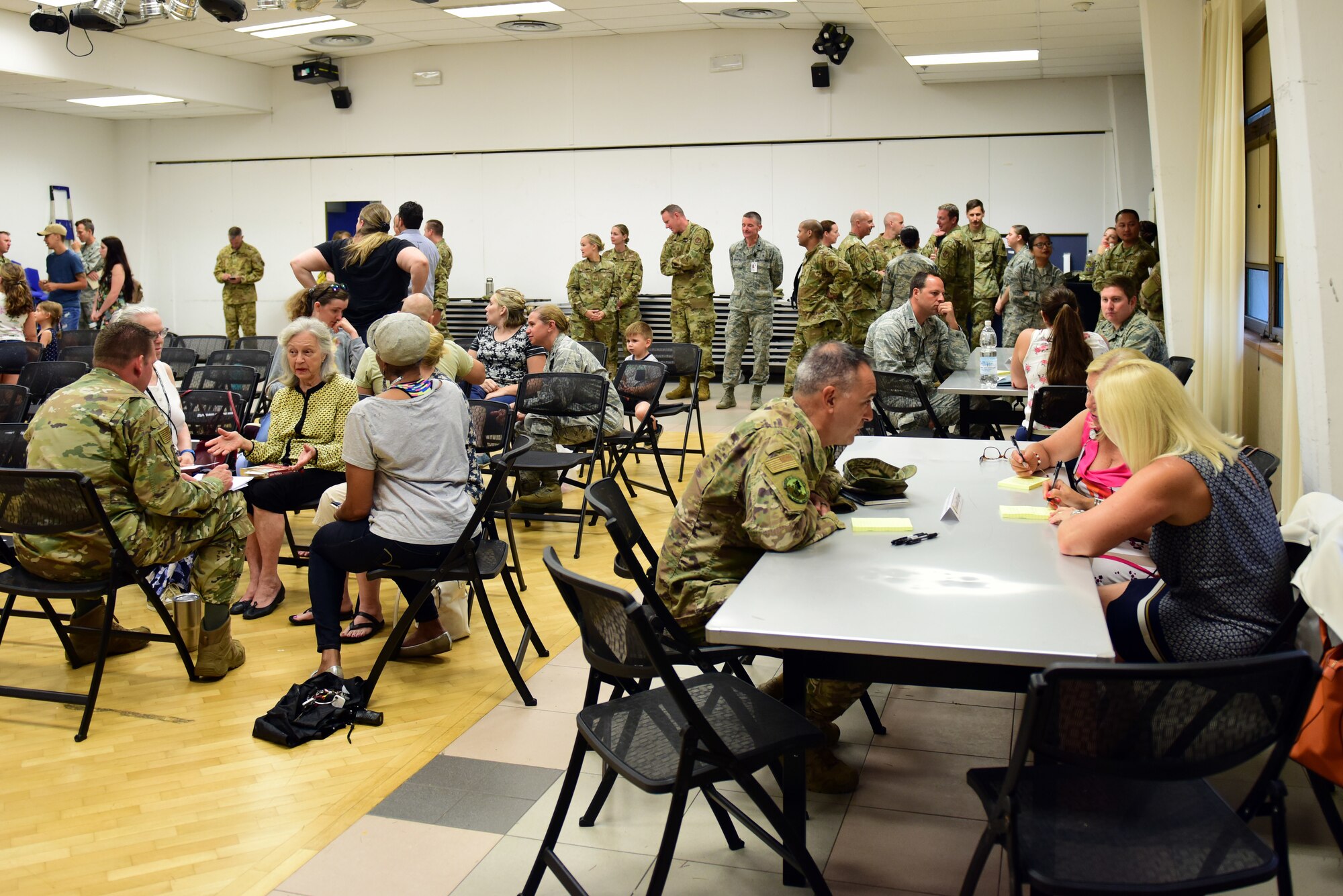 The 31st Medical Group held a Community Health Care Services Forum at Aviano Air Base, Italy, July 8, 2019. The forum was held to hear concerns and inform patients of improvements at the 31st MDG. (U.S. Air Force photo by Airman 1st Class Caleb House)