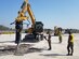 The Arctic Engineers of the 673d Civil Engineer Group, work alongside Republic of Korea Air Force engineers during a week-long base resiliancy training event at Gwangju Air Base, Korea, April 15, 2019. The purpose of the event was to train and execute integrated base contingency operations focused on recovering the airfield after an attack.(Courtesy photo)
