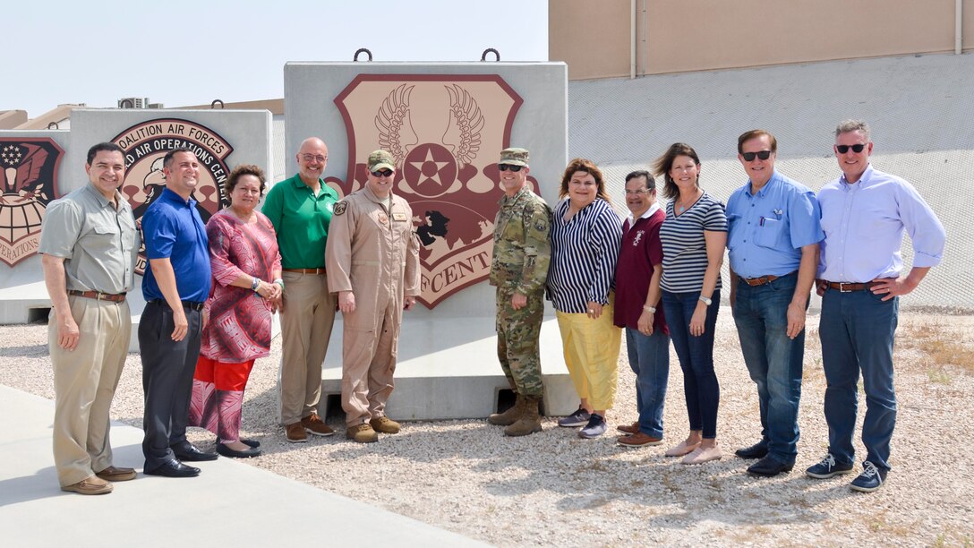 Nine members of congress representing Florida, Texas, Illinois, California, Puerto Rico and the American Samoan Islands learned more about the strategic location, expeditionary mission and enduring presence of AUAB and service members assigned here.