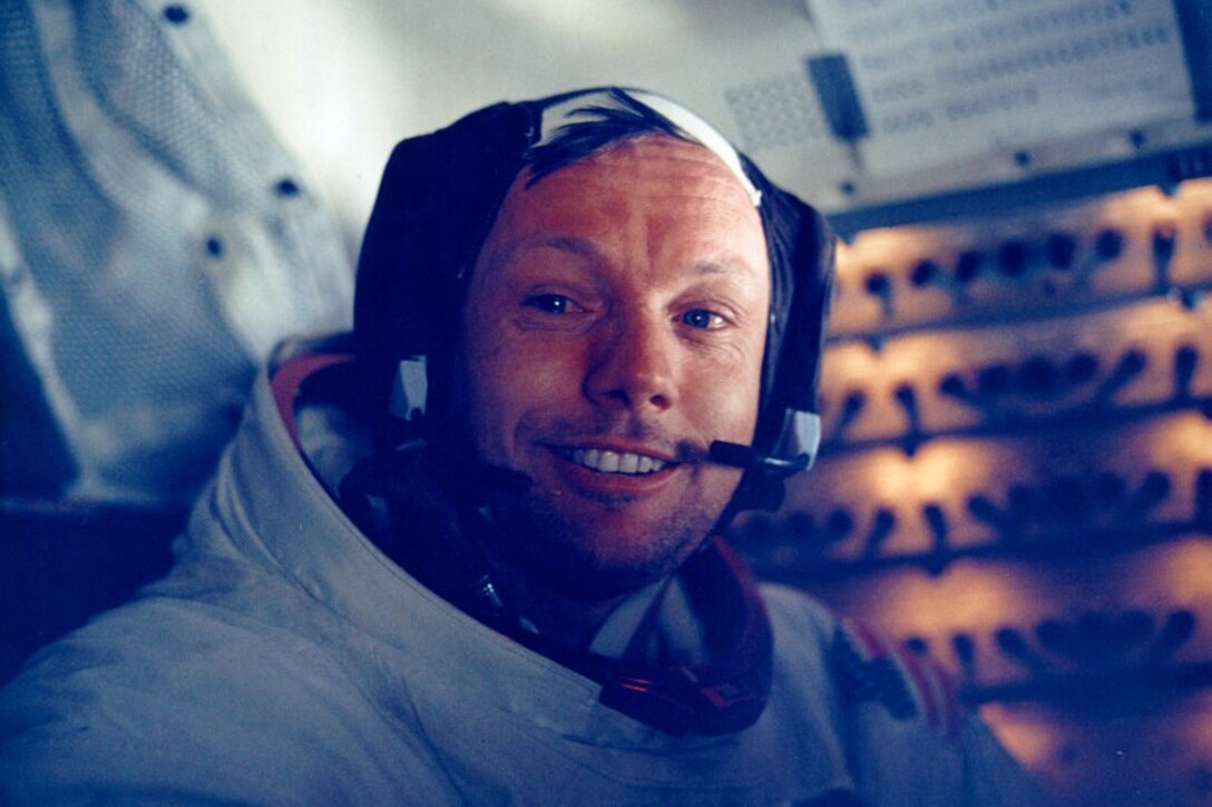 Armstrong after his histor moonwalk mission.