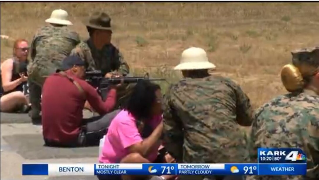 SAN DIEGO- Teachers typically found in the classroom are getting hands-on experience of what it takes to be a United States Marine, undergoing the basics of marksmanship at the Camp Pendleton gun range.