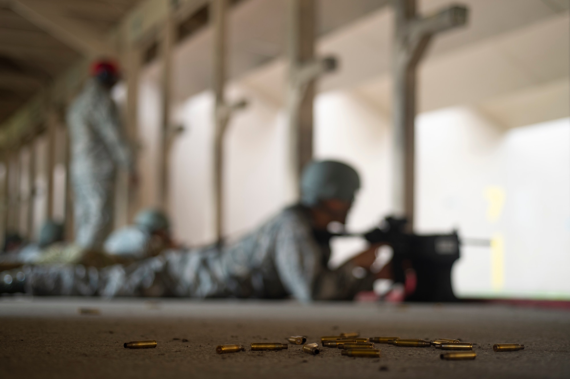 Combat arms instructors train Airmen on weapon systems needed during their time in the Air Force. (U.S. Air Force photo by Staff Sgt. Rito Smith)
