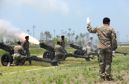 Salute Battery Pays Tribute to the Nation in Korea