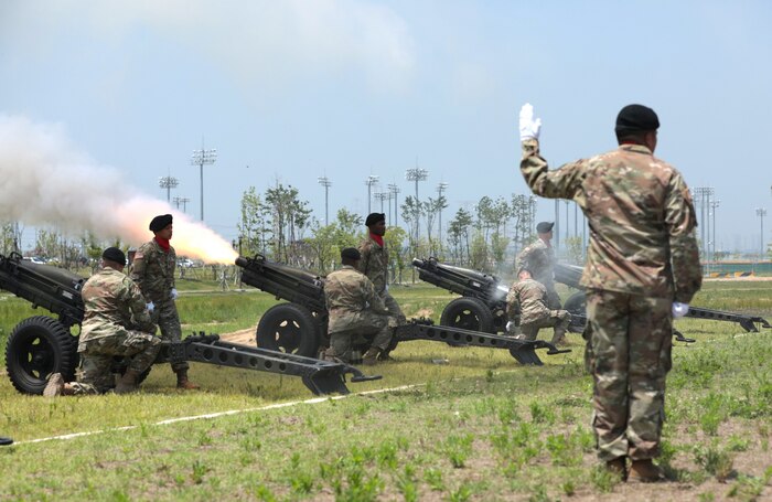 Salute Battery Pays Tribute to the Nation in Korea