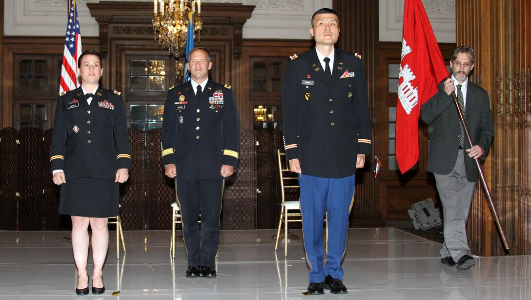 Lt. Col. David C. Park assumed command of the USACE Philadelphia District from Lt. Col. Kristen N. Dahle during a July 12, 2019 ceremony in the Wanamaker Building.  Park became the 60th commander in the District's 153 year history.