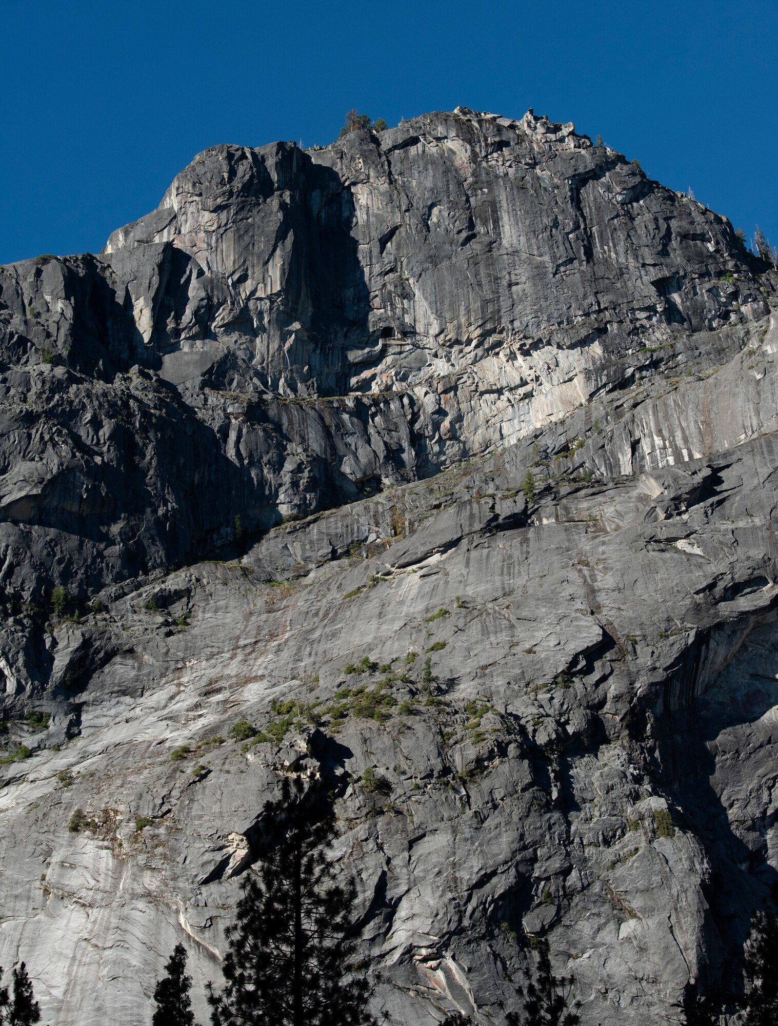 One of the many peaks people can climb is visible from the valley floor July 13, 2019, at Yosemite National Park. Nearly four dozen U.S. Air Force Airmen from Travis Air Force Base, California, participated in a 14.57 mile hike to Cloud’s Rest, 9,926 feet above sea level. The hike was organized to enhance the Airmen’s physical, mental and spiritual resiliency. (U.S. Air Fore photo by Tech. Sgt. James Hodgman)