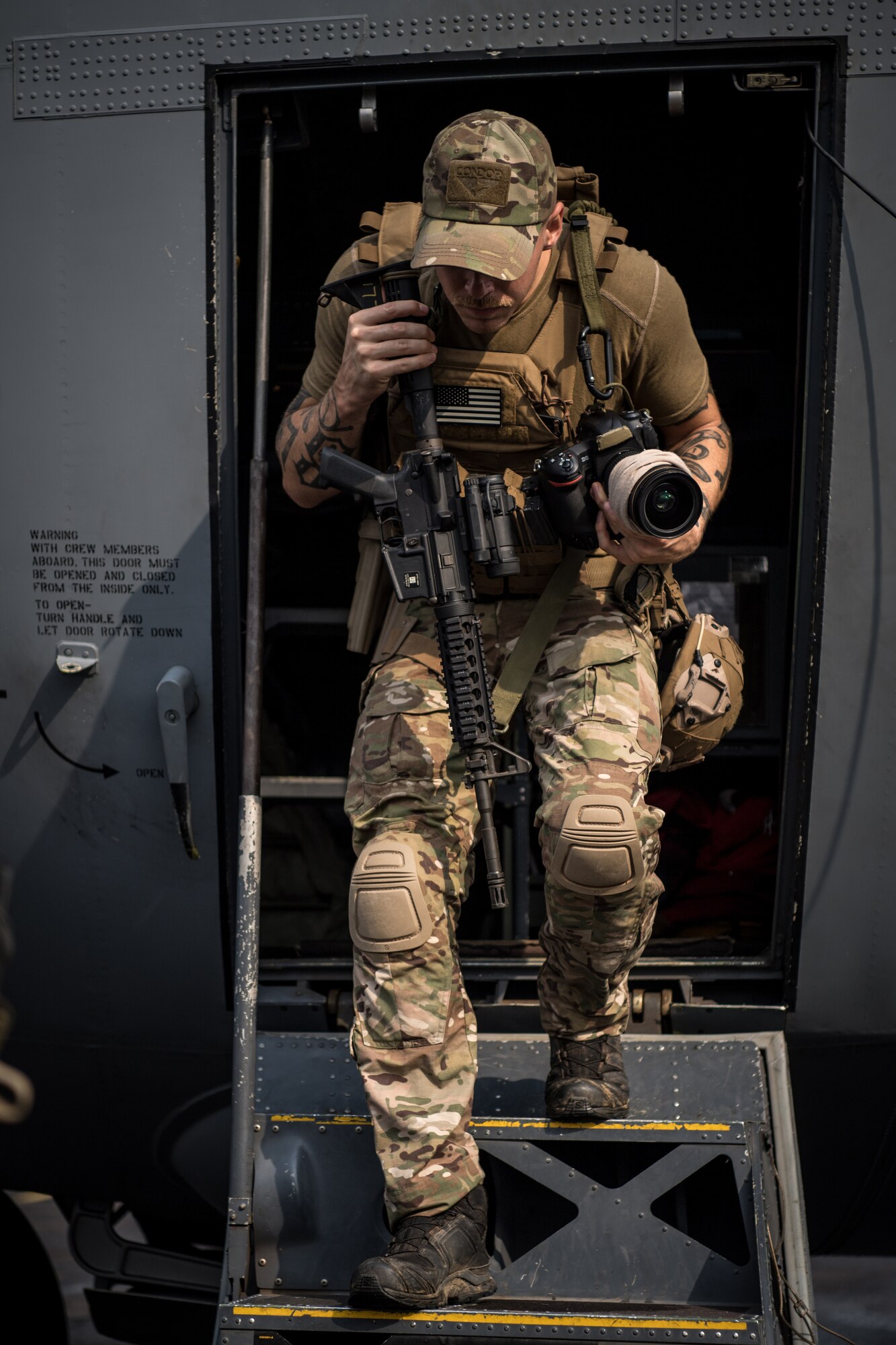 Muralist, painter, street artist and 315th Airlift Wing Reservist, Staff Sgt. Corban Lundborg, combat photojournalist with the 4th Combat Camera Squadron at JB Charleston, South Carolina, used his creative talent and public affairs training to win 2018 Military Photographer of the Year and first place in the 2018 Military Visual Awards portrait category.