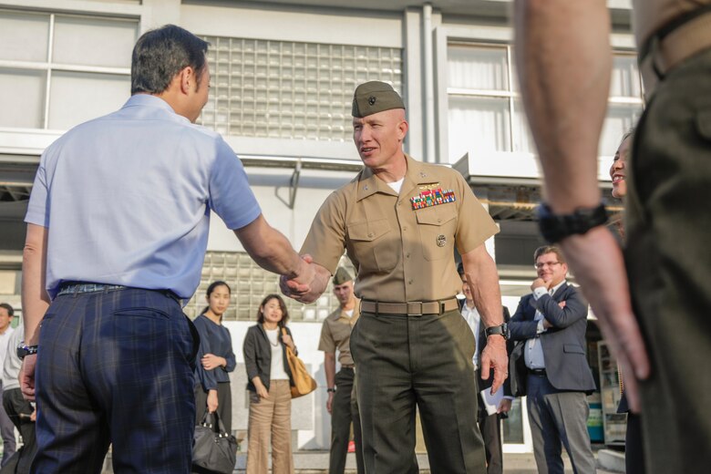 Commanding officer walks with local community for the last time