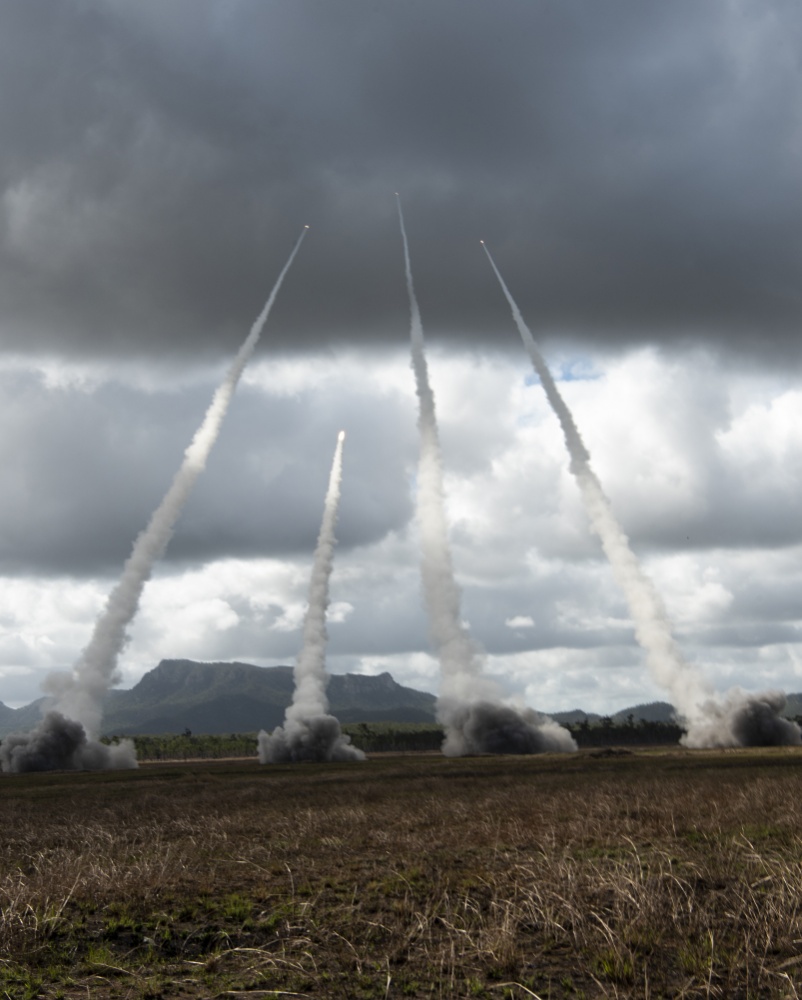 A live-fire demonstration was performed during Exercise Talisman Sabre 2019 (TS19), July 8, 2019. TS19 is a bilateral combined Australian and United States training. The exercise is designed to practice respective military services with associated agencies, through planning and conducting combined and joint task force operations. (U.S. Air Force photo by Senior Airman Ashley Maldonado)