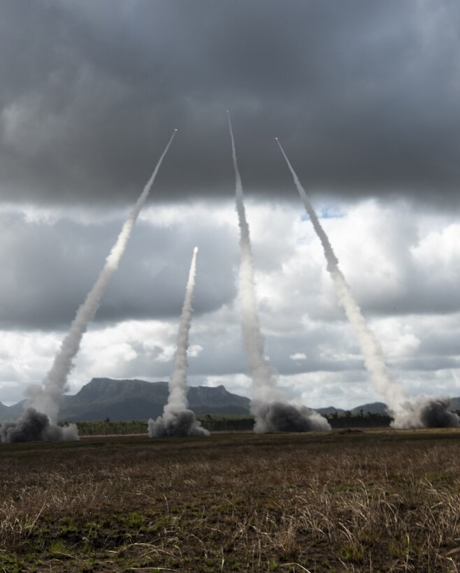 A live-fire demonstration was performed during Exercise Talisman Sabre 2019 (TS19), July 8, 2019. TS19 is a bilateral combined Australian and United States training. The exercise is designed to practice respective military services with associated agencies, through planning and conducting combined and joint task force operations. (U.S. Air Force photo by Senior Airman Ashley Maldonado)