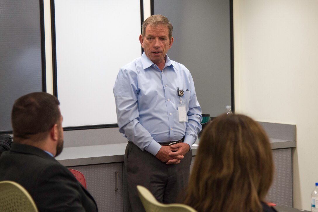 Chip Marin, Huntsville Center programs director, shares his thoughts on leadership at the Huntsville Center’s 2018-2019 Leadership Development Program Level II class graduation.