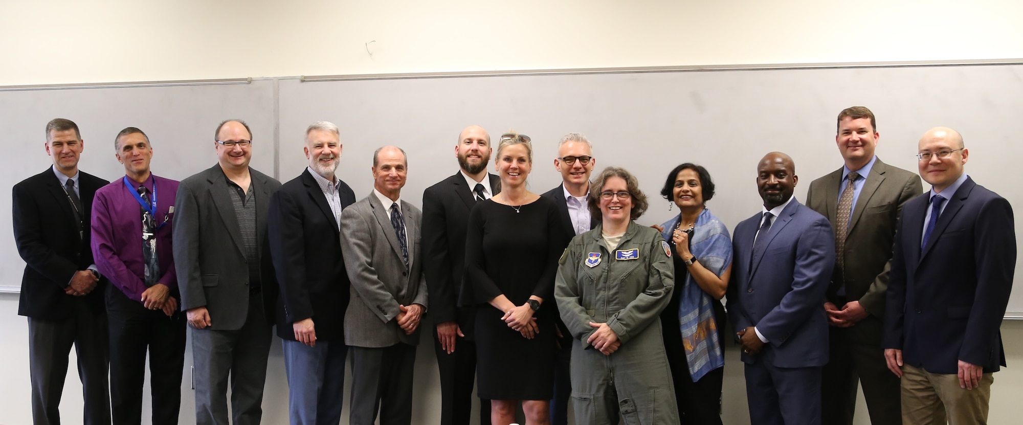 The 2019 Systems Engineering Air War College graduating class. The Department of Systems Engineering and Management at the Air Force Institute of Technology offers tuition waived systems engineering programs for the military and civilian workforce and can be taken online or in-residence.  (Courtesy photo)