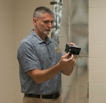 Members of 2-263rd Air Defense Artillery Battalion (ADA BN), South Carolina National Guard, participated in an International Joint Force assessment of the first generation Chemical Agent Detector Colorimetric Reader (CADCoR) prototype, Clemson, South Carolina, July 13, 2019. Feedback from the Soldiers will be used to evaluate, improve and assess the CADCoR in determining calorimetric responses.