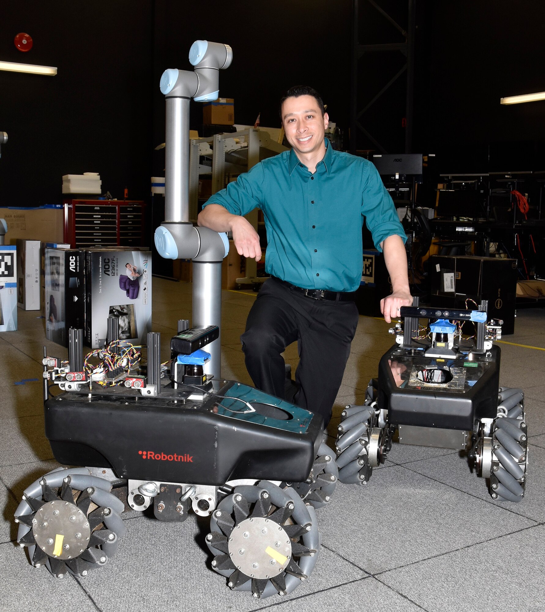 Dr. James Hing, Advanced Technology Projects Branch head at NAWCAD Lakehurst, was named a recipient of the Presidential Early Career Award for Scientists and Engineers for his early career work as a robotics engineer. (U.S. Navy photo)