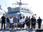 Central and South Texas educators and counselors, along with support personnel from Navy Recruiting District San Antonio, toured the Freedom-class littoral combat ship, USS FORT WORTH (LCS 3) during the NRD’s annual Educator Orientation Visit July 11. The EOV is a Navy Recruiting Command (NRC) program with a main focus of showing educators the various facets of America’s Navy and the many career paths available to students.