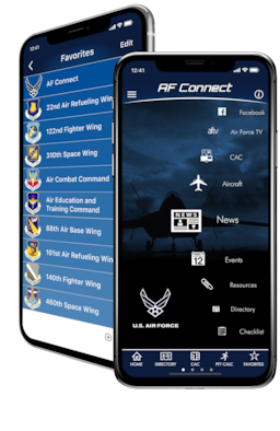 Air Force Connect app graphic. (Air Force graphic)
