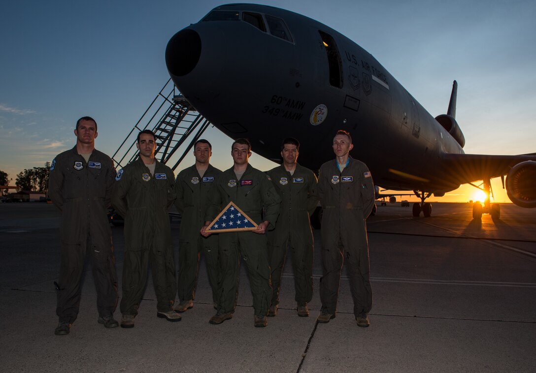 Maj. Burklo fly over