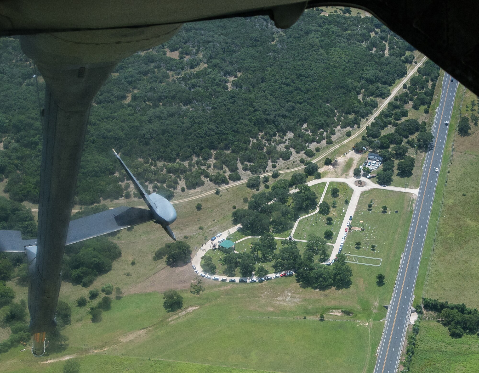 Maj. Burklo fly over