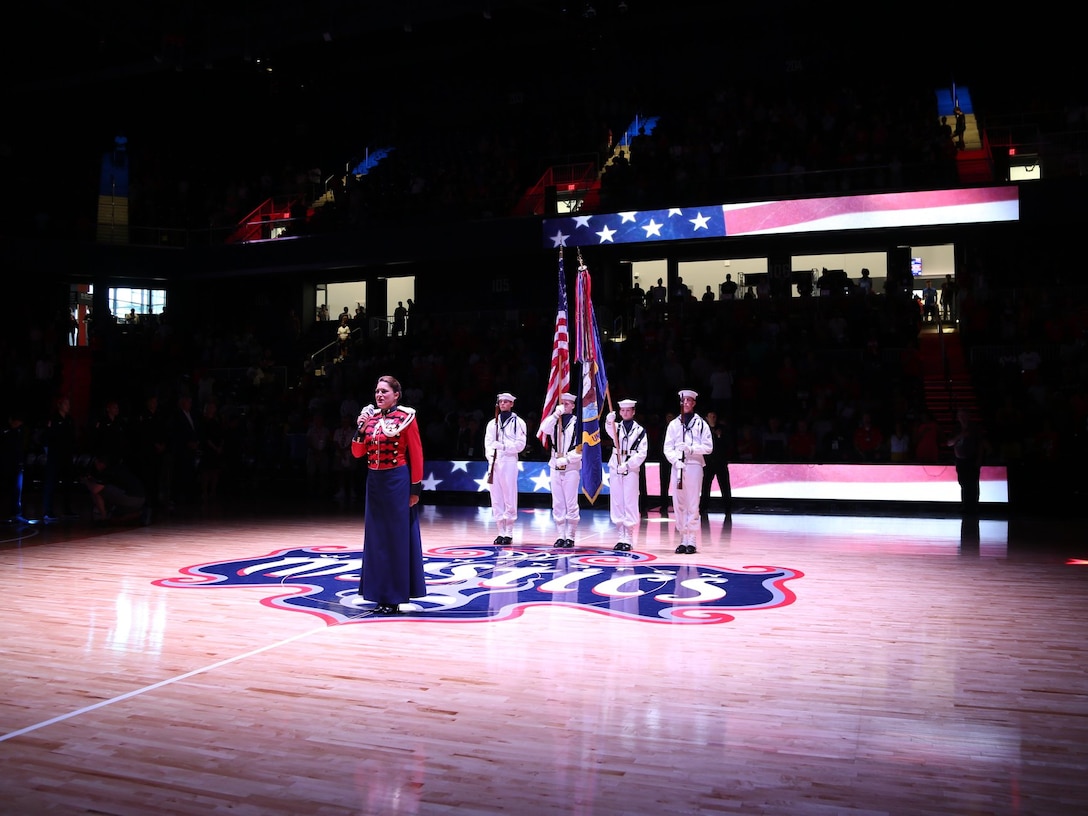 National Anthem at Washington Mystics Game