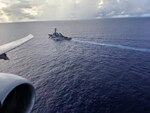 ANDERSEN AIR FORCE BASE, Guam (July 10, 2019) The “Fighting Tigers” of Patrol Squadron (VP) 8 conduct Anti-Submarine Warfare operations with USS Milius (DDG 69), during Ship Anti-Submarine Warfare Readiness and Evaluation Measurement (SHAREM) 199. VP-8 is deployed to the U.S. 7th Fleet (C7F) area of operations conducting maritime patrol and reconnaissance operations in support of Commander, Task Force 72, C7F, and U.S. Indo-Pacific Command objectives throughout the Indo-Pacific region.
