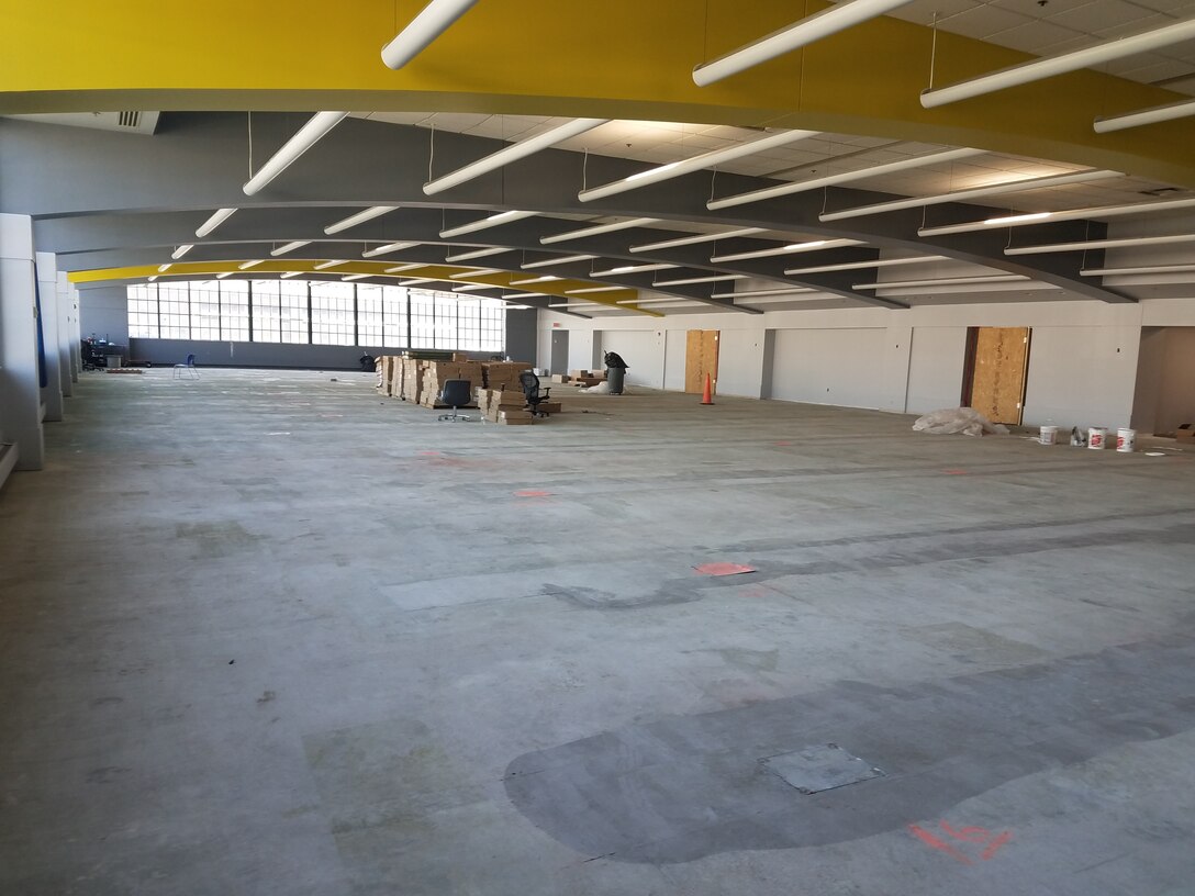 The Air Force Life Cycle Management Center’s Simulators Division is in the process of redesigning existing office space into an open office design. Construction on the first phase of the project is expected to finish in August. The overall project is expected to be completed in the January 2020 timeframe. (U.S. Air Force photo by Brian Brackens)