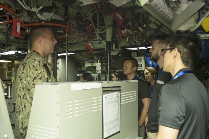 Pacific Century Fellows Tour USS Asheville