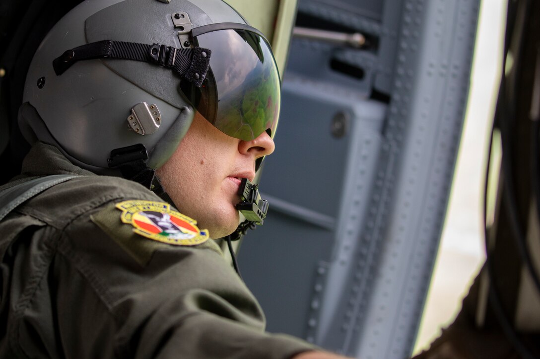 U.S. Air Force Master Sgt. James Huntsman, 36th Airlift Squadron loadmaster