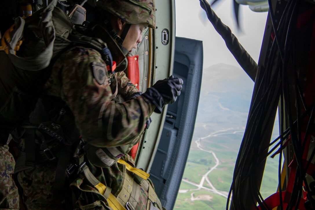 A Japan Ground Self-Defense Force soldier