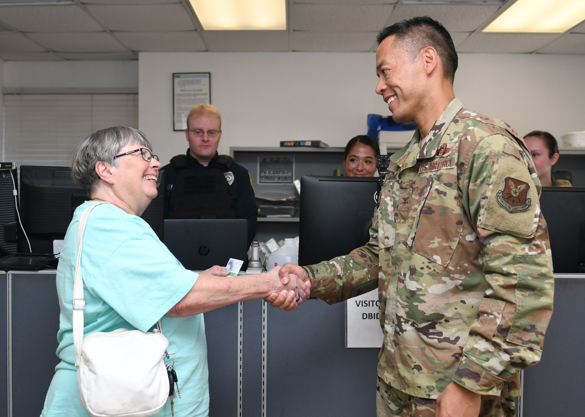 TORQE 62 Gold Star Family Member receives DBIDS ID card