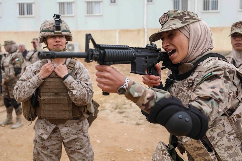 Women with guns.