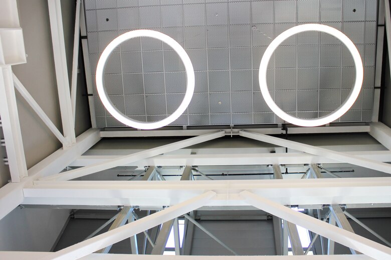 An interior view of entryway to the Secure Administrative/Operations Facility's (SAOF) on Fort Belvoir, Va. The U.S. Army Corps of Engineers, Baltimore District, is putting the finishing touches on a state-of-the-art 381,000-square-foot SAOF that will provide the U.S. Army Intelligence and Security Command a consolidated administrative facility to well-equip them for future operations.