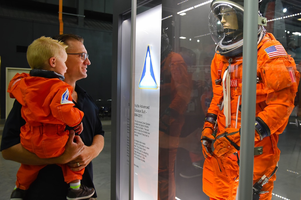 Museum visitors enjoying the 50th Anniversary of the Apollo 11 Moon Landing Family Day event at the National Museum of the U.S. Air Force on July 20, 2019. (U.S. Air Force photo by Ken LaRock)