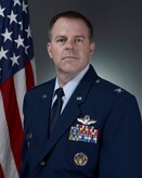 Official portrait -  Col. Jared Hutchinson taken in the Air Force portrait studio, Oct 17, 2018, Pentagon. (U.S. Air Force photo by Staff Sgt. Chad Trujillo)