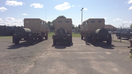 More than 20 Soldiers with the Wisconsin Army National Guard are on state active duty, assisting civilian authorities following flooding. Some of the Guard members are providing water for residents to flush their septic systems.