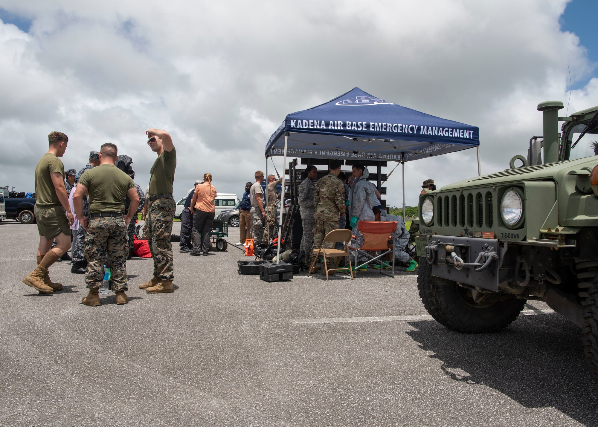 The exercise allows the members to practice reconnaissance and surveillance, the use of command and control, all hazard detection equipment, personal protective equipment, hazardous scene sample collection and operational decontamination.